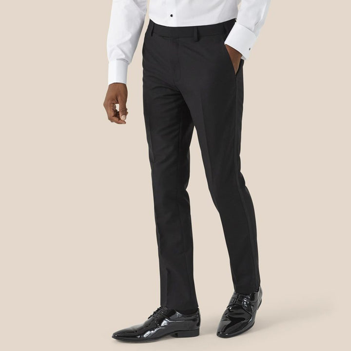 Baks 99MM7312 Sinatra Black Tailored Dinner Trousers