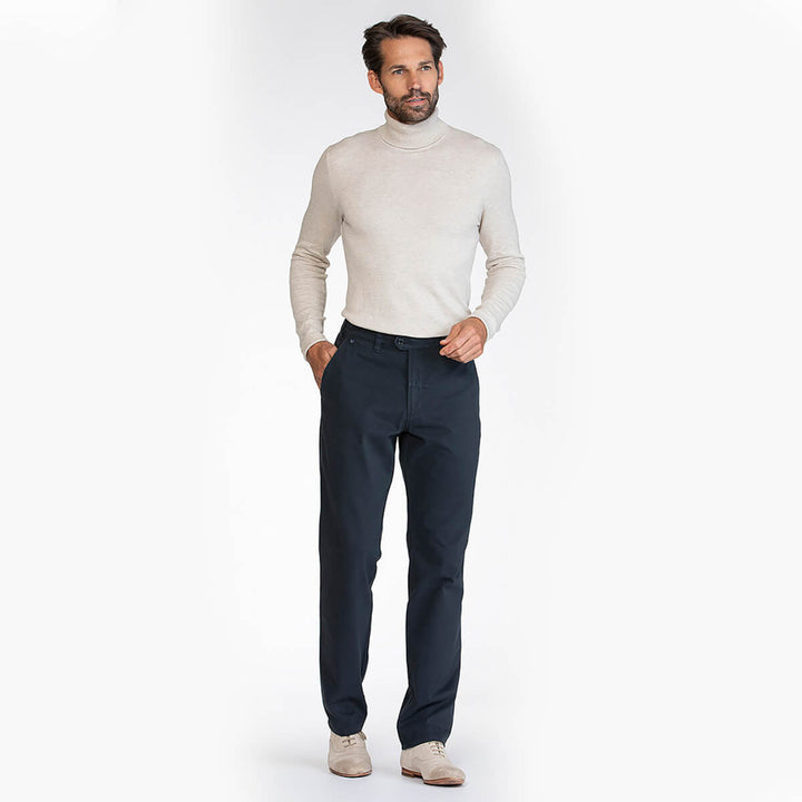 Bruhl Cantania B 0373-186000-192 Marine Blue Chino Trousers - Baks Menswear Bournemouth