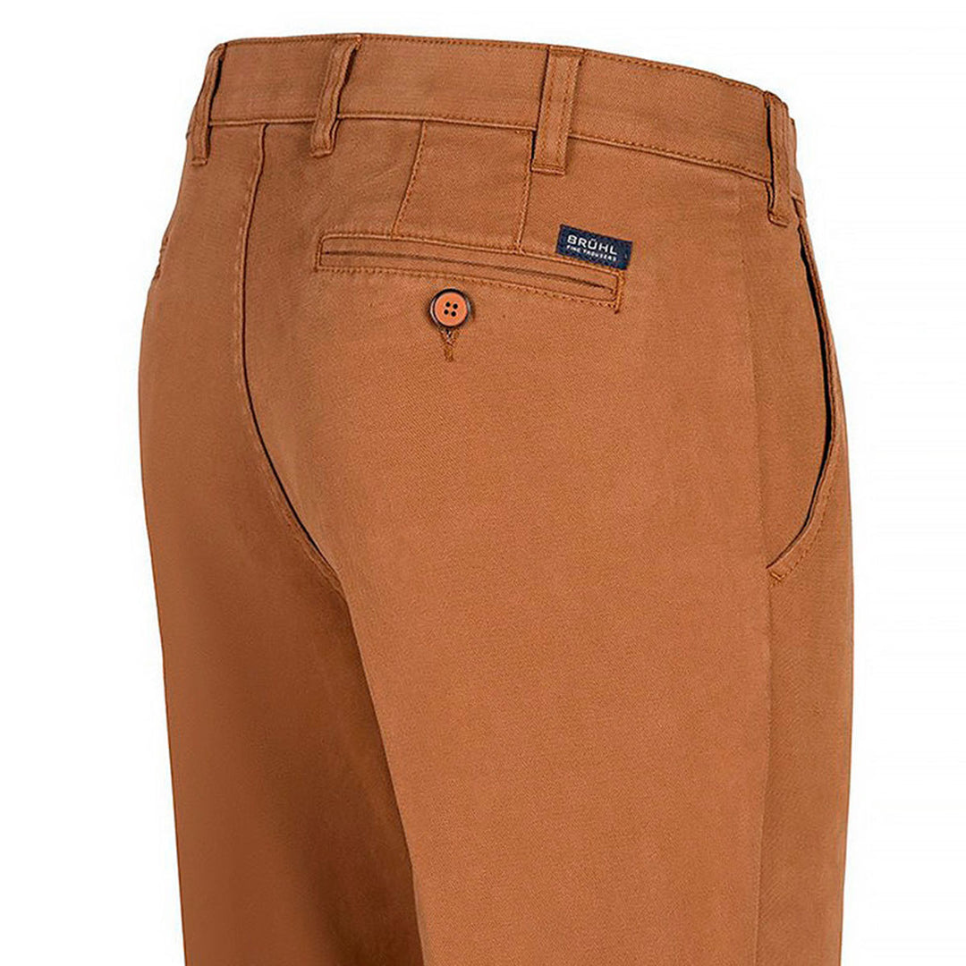 Bruhl Catania B 184080-580 London Brown Chino Trousers - Baks Menswear Bournemouth