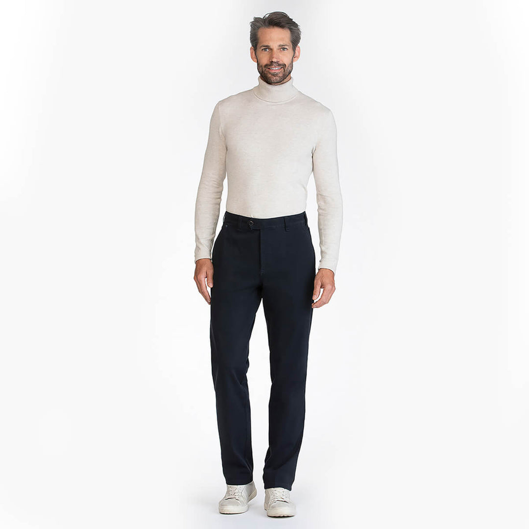 Bruhl Venice B Turn 0593-185180-192 Marine Blue Chino Trousers - Baks Menswear Bournemouth