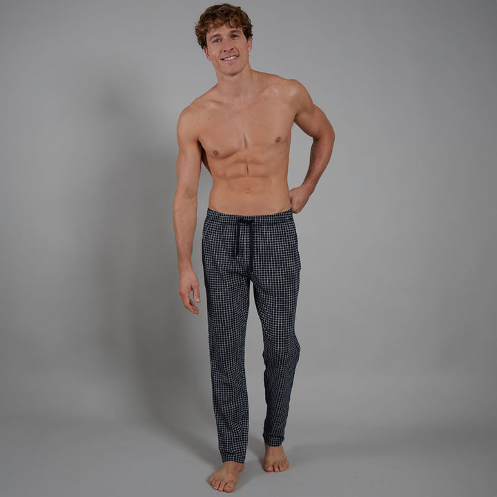 Bugatti 31044-4009-635 Dark Blue Calgary Pyjama Trousers - Baks Menswear Bournemouth