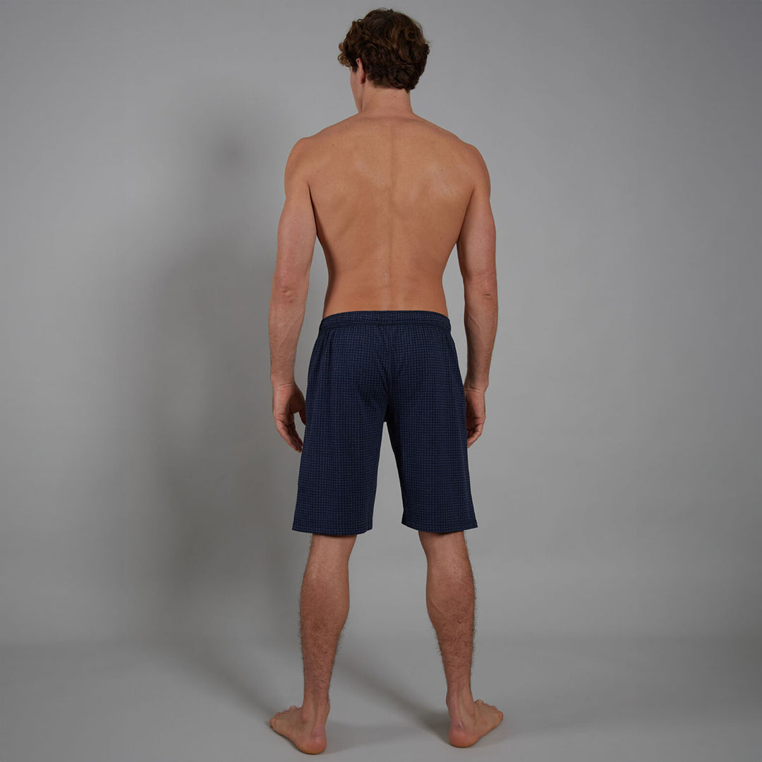 Bugatti 31045-4009-625 Calgary Medium Blue Bermudas Pyjama Shorts - Baks Menswear Bournemouth