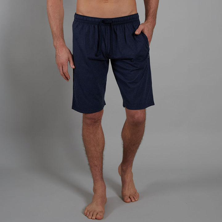 Bugatti 31045-4009-625 Calgary Medium Blue Bermudas Pyjama Shorts - Baks Menswear Bournemouth