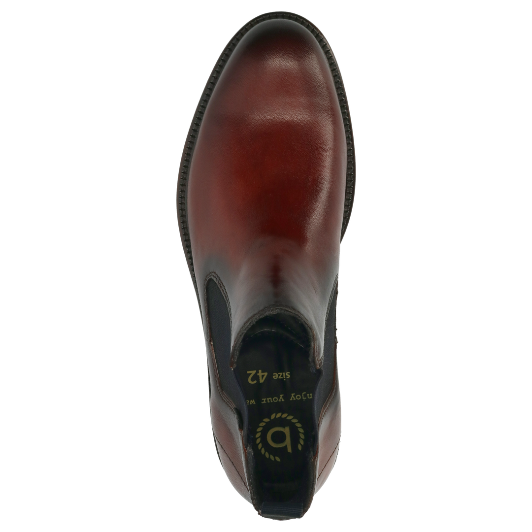 Bugatti 311-A0A32-4100-6400 Mid Brown Leather Chelsea Boot