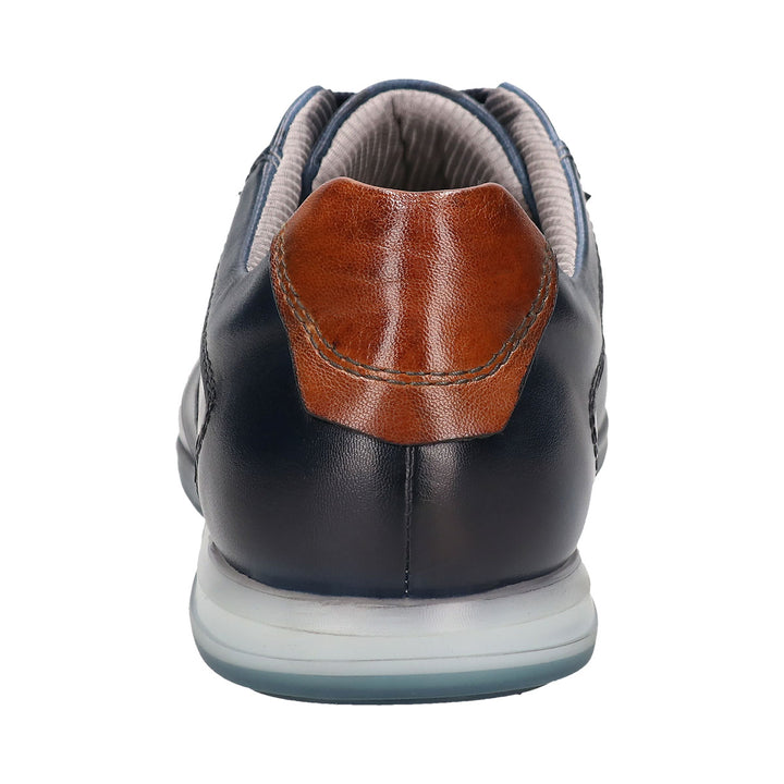 Bugatti 311-A9Q06-4100-4100 Dark Blue Leather Sneaker - Baks Menswear Bournemouth