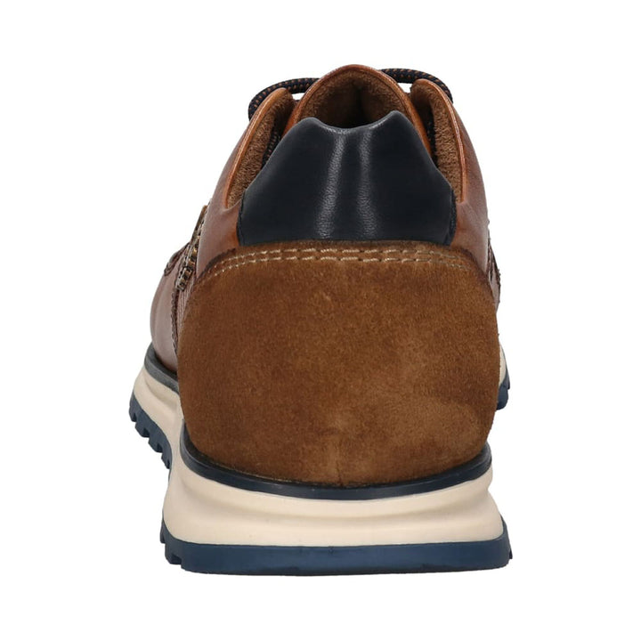 Bugatti 331-A0211-4100-6300 Cognac Brown Leather Sneaker Trainers - BAKS Menswear Bournemouth