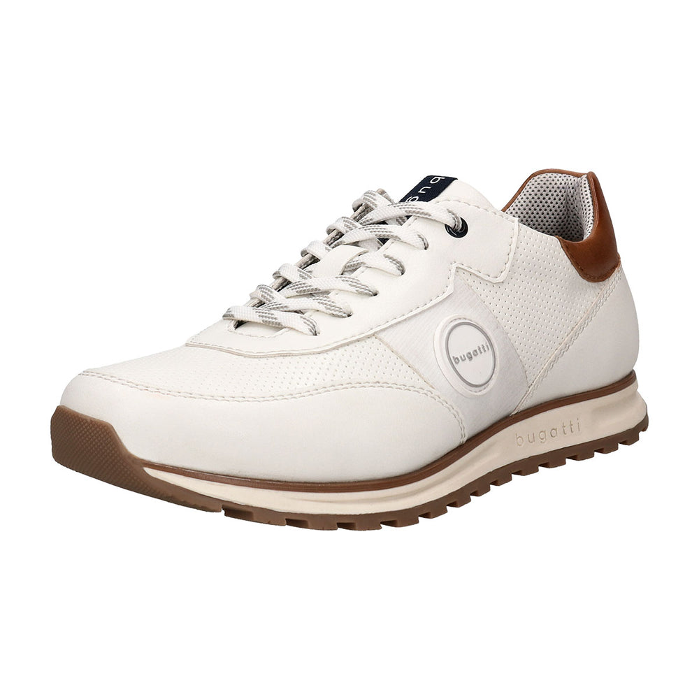 Bugatti 331-A0218-5900-2100 Off White Sneaker Trainers - BAKS Menswear Bournemouth