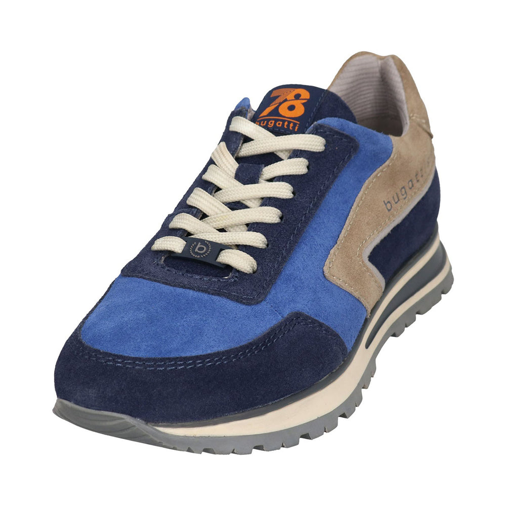 Bugatti 331-AG804-1414-4142 Blue Suede Trainers - BAKS Menswear Bournemouth