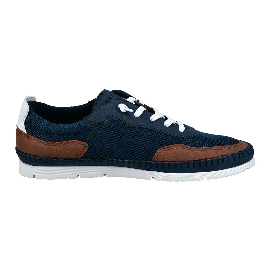 Bugatti 331-AKB03-5059-4163 Dark Blue Lace-Up Trainers - Baks Menswear Bournemouth