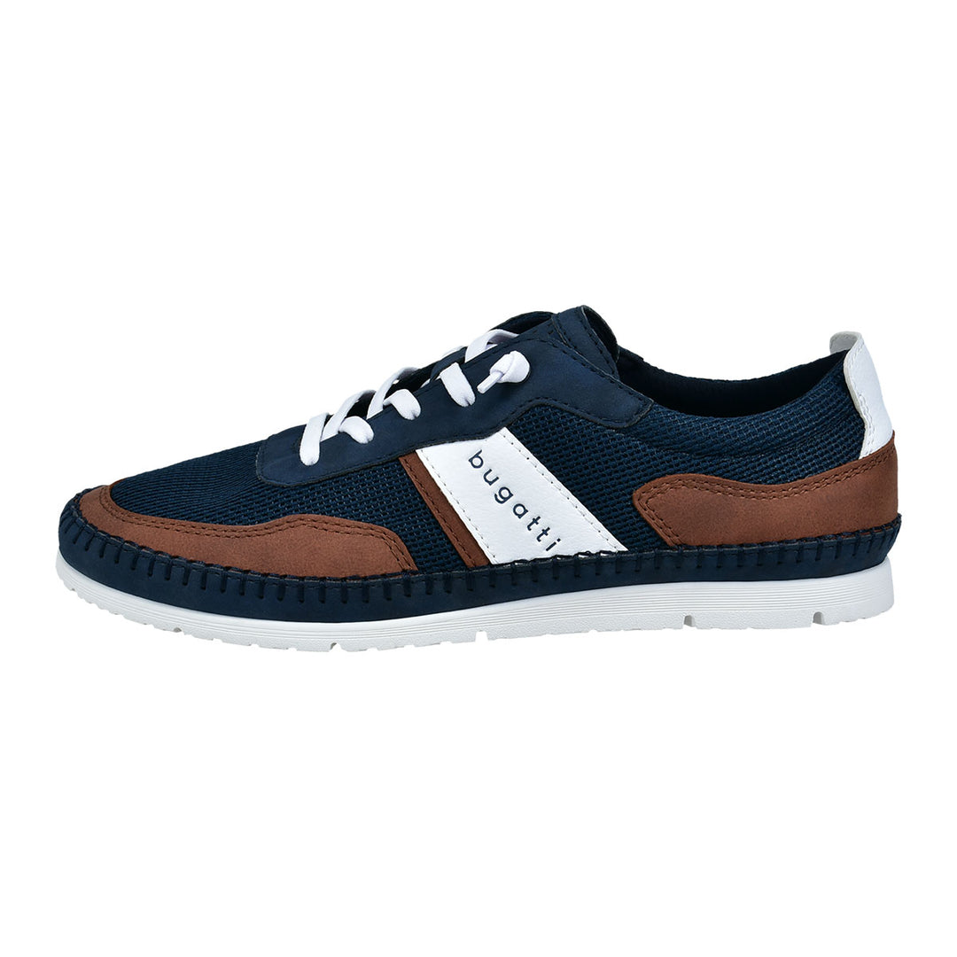 Bugatti 331-AKB03-5059-4163 Dark Blue Lace-Up Trainers - Baks Menswear Bournemouth