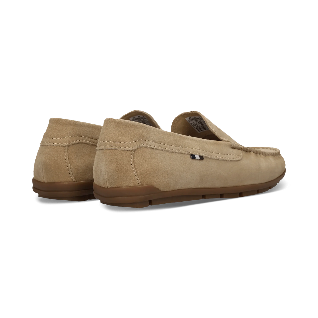 Bugatti Beige Suede Loafer Shoes 321-AWF60-1400-5200