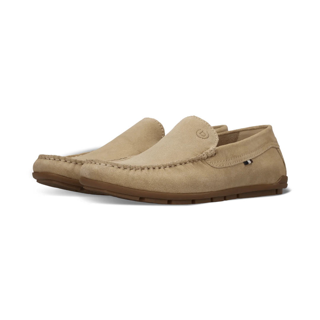 Bugatti Beige Suede Loafer Shoes 321-AWF60-1400-5200