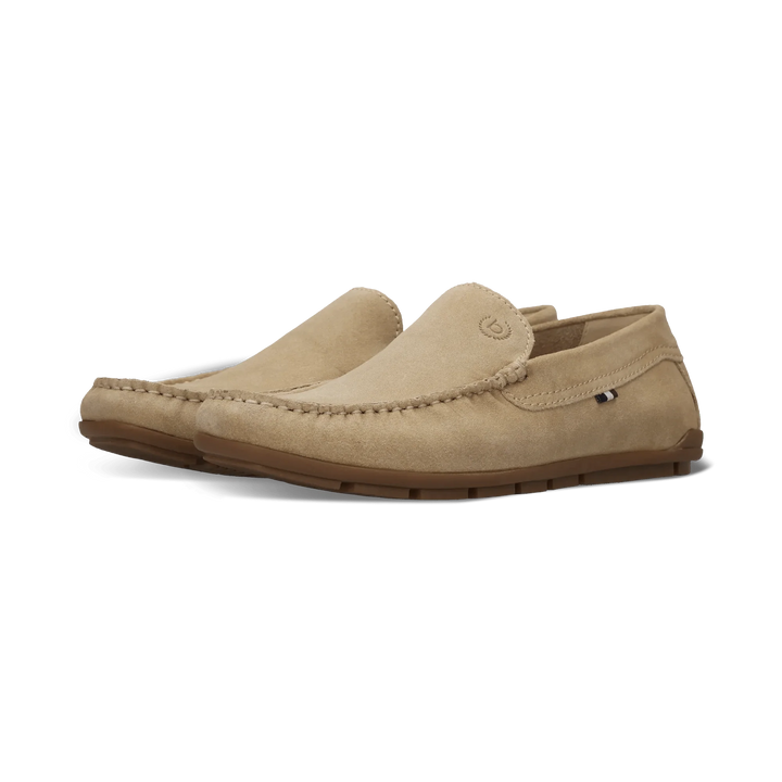 Bugatti Beige Suede Loafer Shoes 321-AWF60-1400-5200