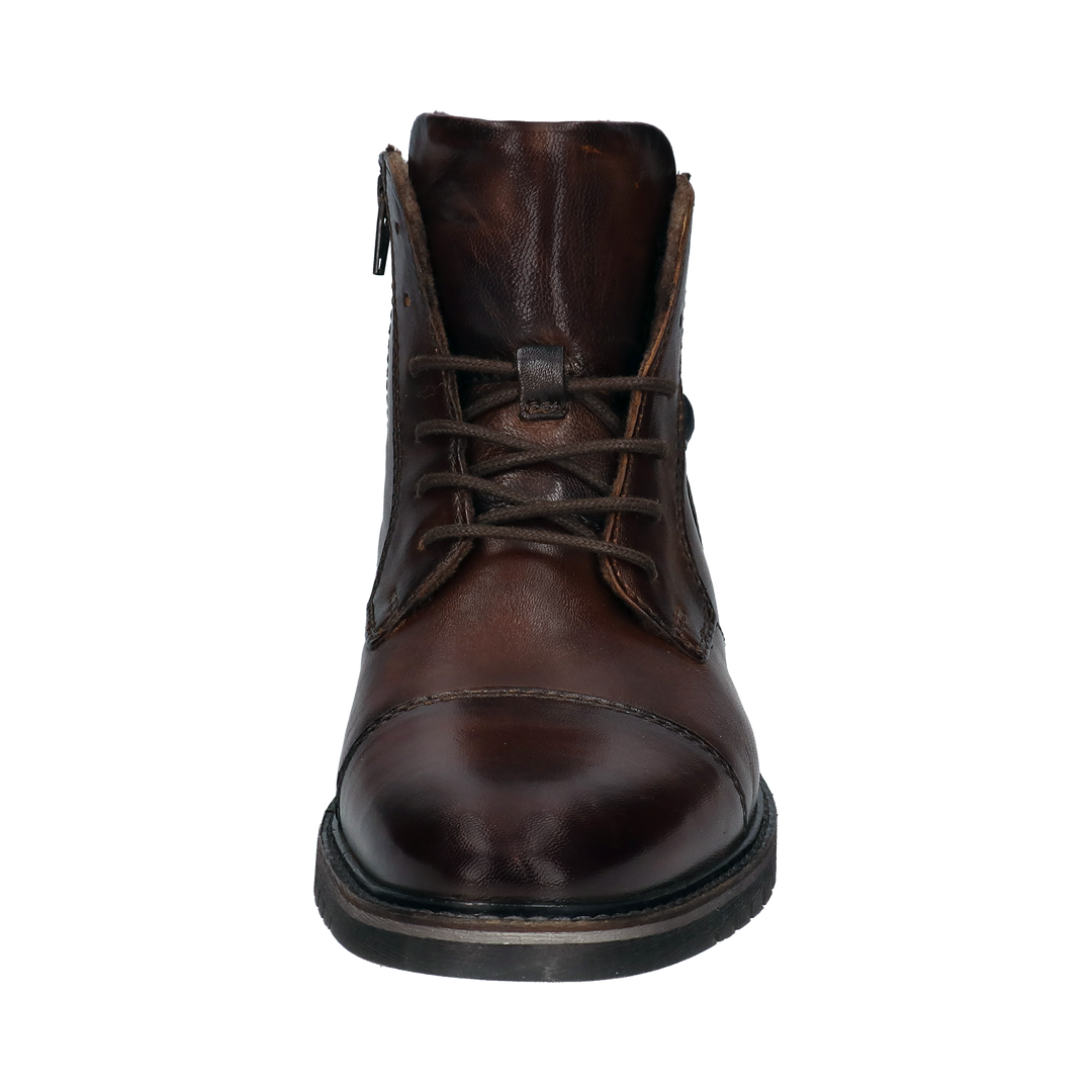 Bugatti Caj mid brown mens leather ankle boot, front view