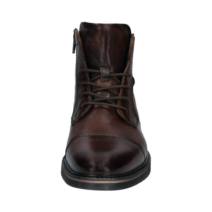 Bugatti Caj mid brown mens leather ankle boot, front view
