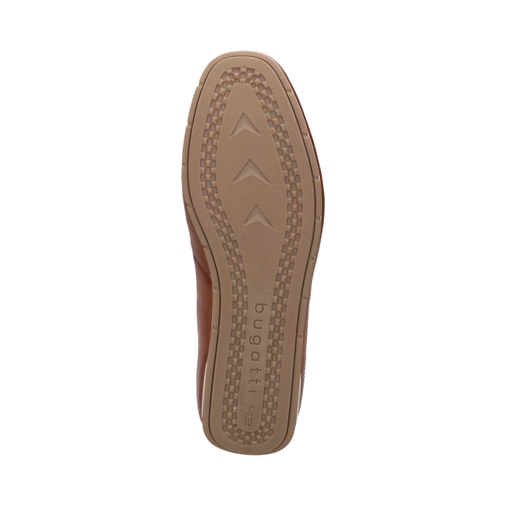 Bugatti Cognac Brown Leather Mocassin Shoes 321-A2X6G-4000-6300