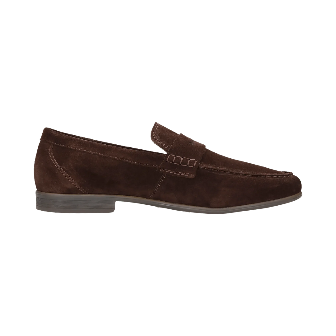 Bugatti Dark Brown Suede Loafer Shoes 311-AW660-1400-6100