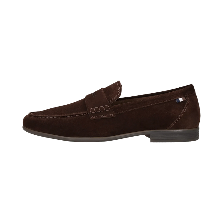 Bugatti Dark Brown Suede Loafer Shoes 311-AW660-1400-6100