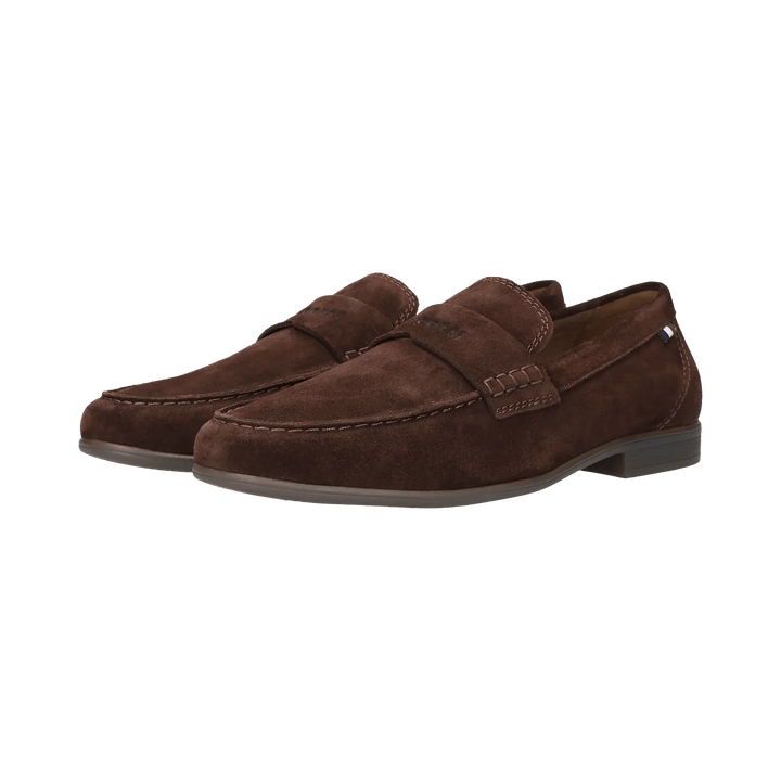 Bugatti Dark Brown Suede Loafer Shoes 311-AW660-1400-6100