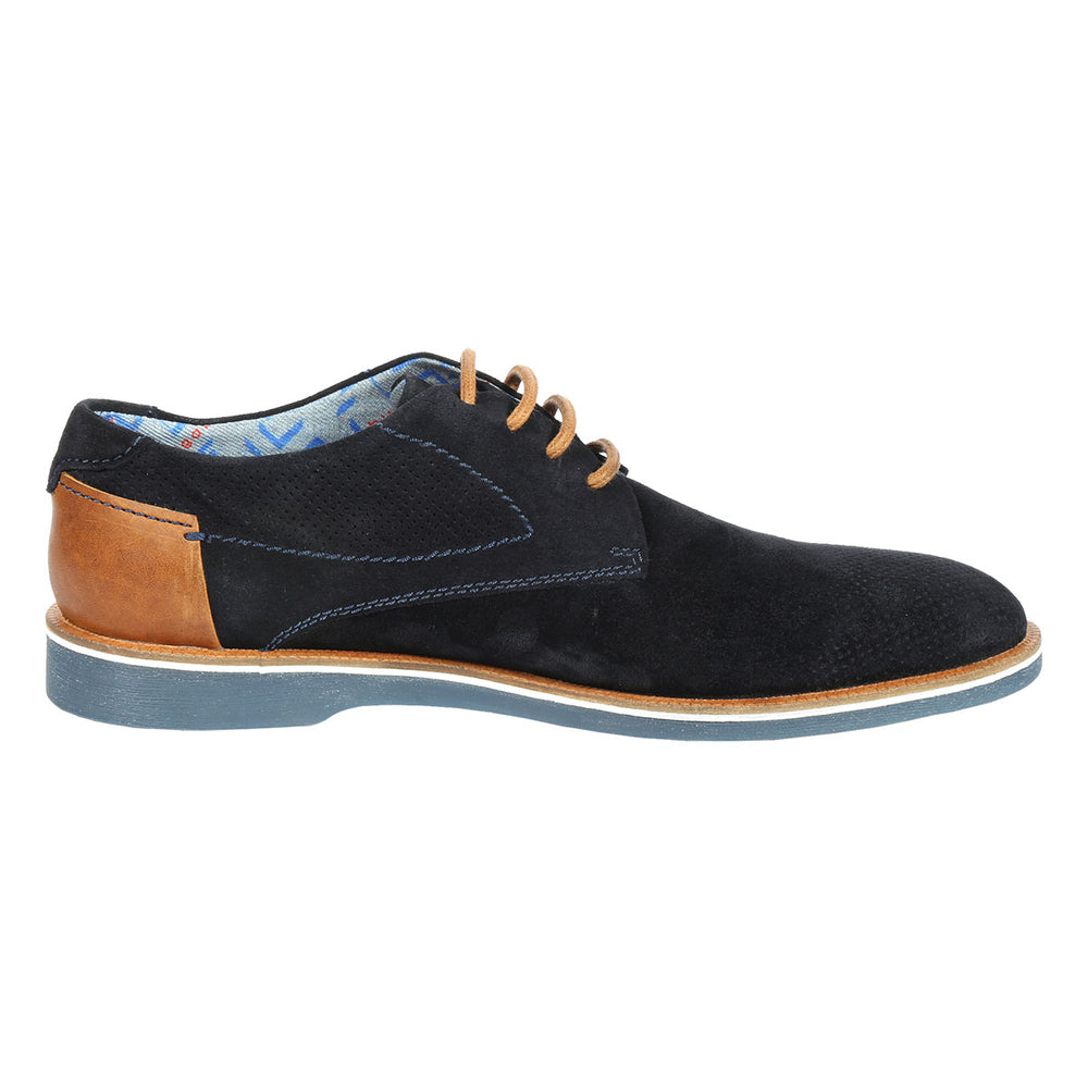 Bugatti Melchiore Dark Blue Suede Lace-Up Shoe 321-64702-1400-4100 - Baks Menswear Bournemouth