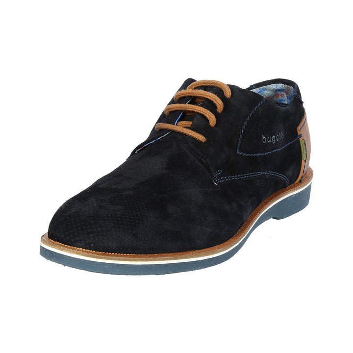 Bugatti Melchiore Dark Blue Suede Lace-Up Shoe 321-64702-1400-4100 - Baks Menswear Bournemouth