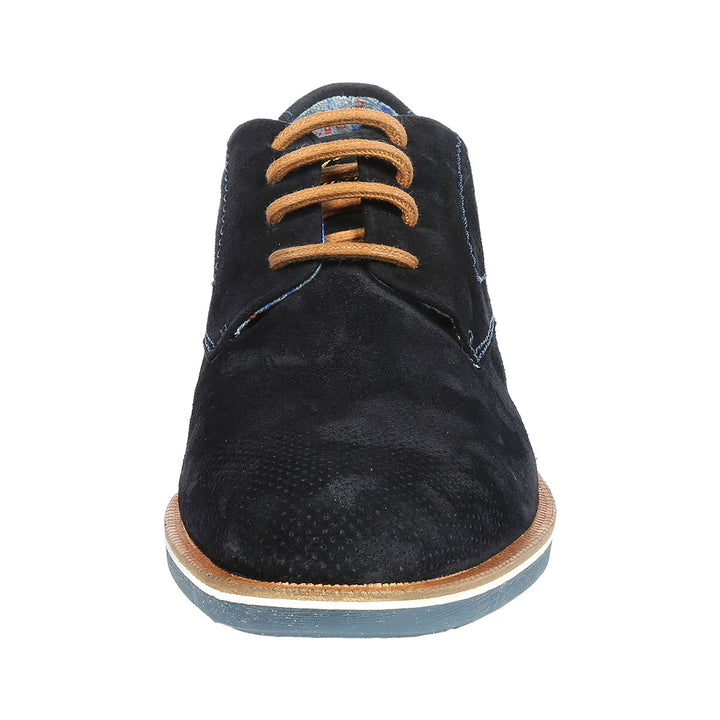 Bugatti Melchiore Dark Blue Suede Lace-Up Shoe 321-64702-1400-4100 - Baks Menswear Bournemouth