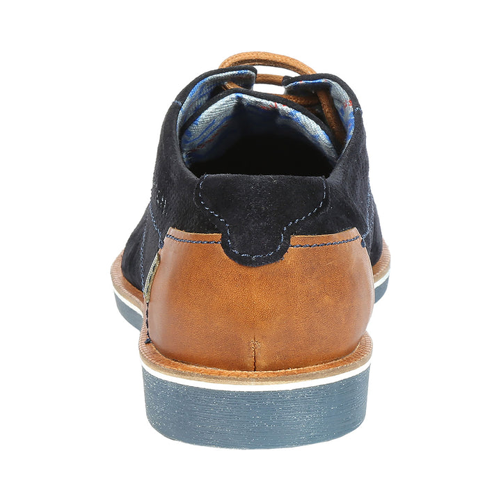 Bugatti Melchiore Dark Blue Suede Lace-Up Shoe 321-64702-1400-4100 - Baks Menswear Bournemouth