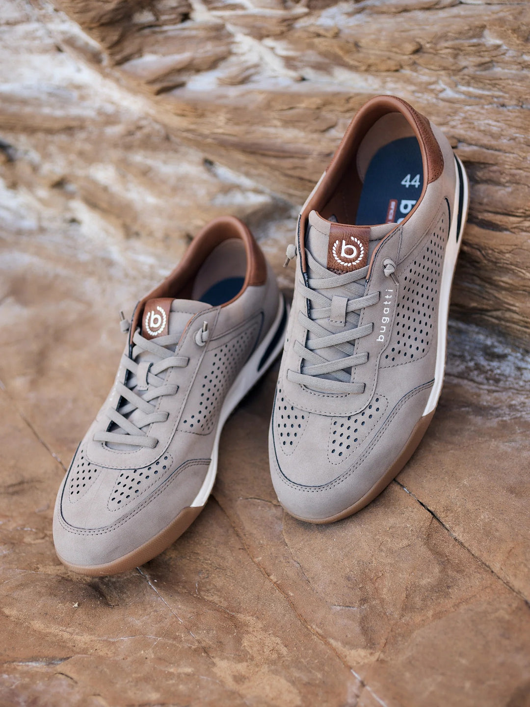 Bugatti Taupe Mens Trainers 321-A3817-5500-1400