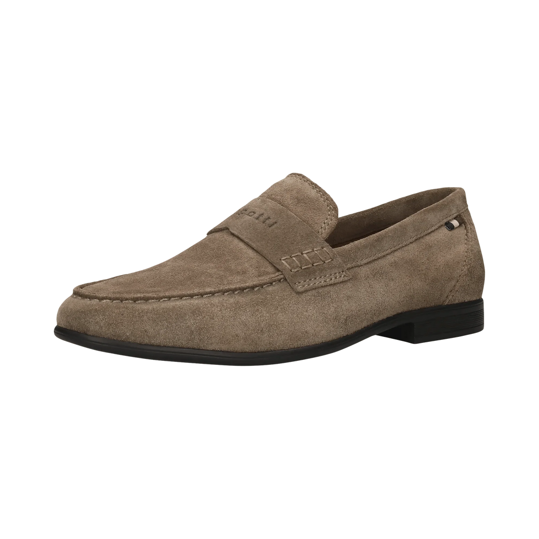 Bugatti Taupe Suede Loafer Shoes 311-AW660-1400-1400