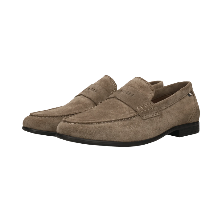 Bugatti Taupe Suede Loafer Shoes 311-AW660-1400-1400