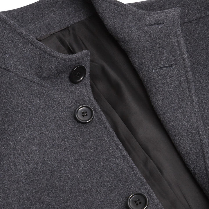 Daniel Grahame 4-90206-07 Watson Grey Wool Blend Tailored Coat - Baks Menswear Bournemouth