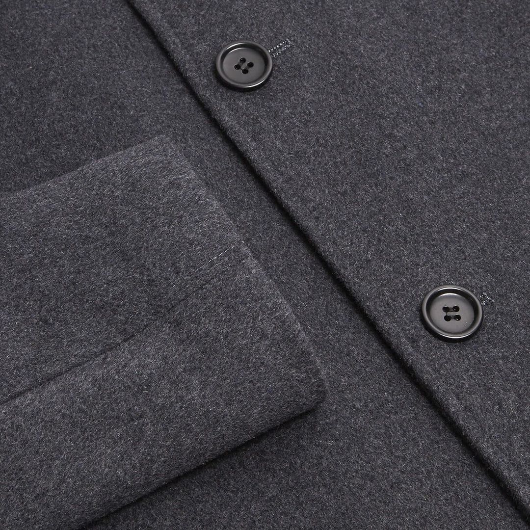 Daniel Grahame 4-90206-07 Watson Grey Wool Blend Tailored Coat - Baks Menswear Bournemouth