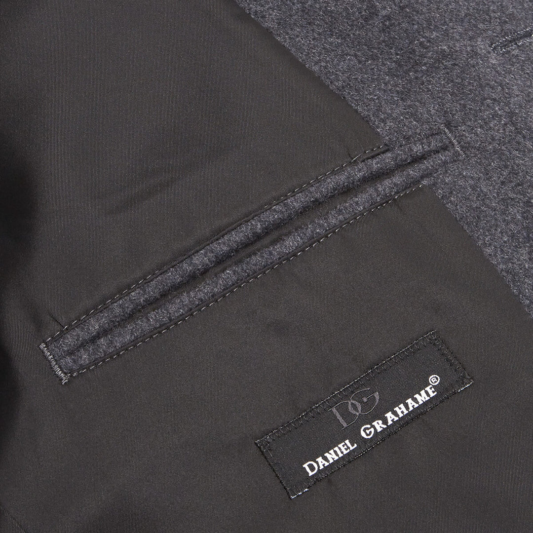 Daniel Grahame 4-90206-07 Watson Grey Wool Blend Tailored Coat - Baks Menswear Bournemouth