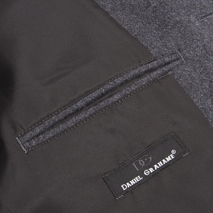 Daniel Grahame 4-90206-07 Watson Grey Wool Blend Tailored Coat - Baks Menswear Bournemouth