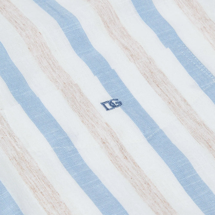 DG's Drifter 14144 12 Blue White Stripe Mens Short Sleeve Shirt