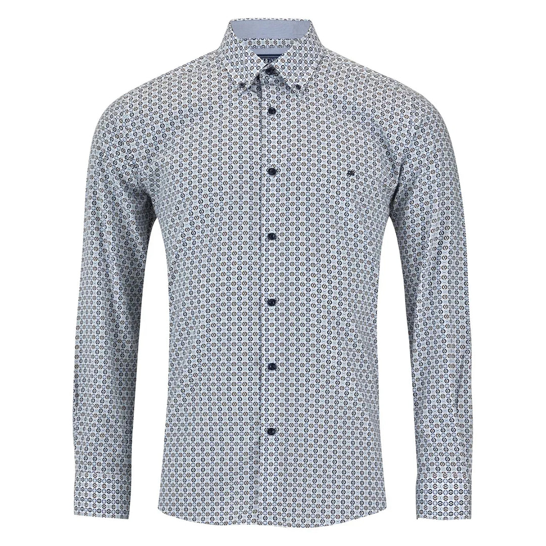 Patterned shirt on a white background