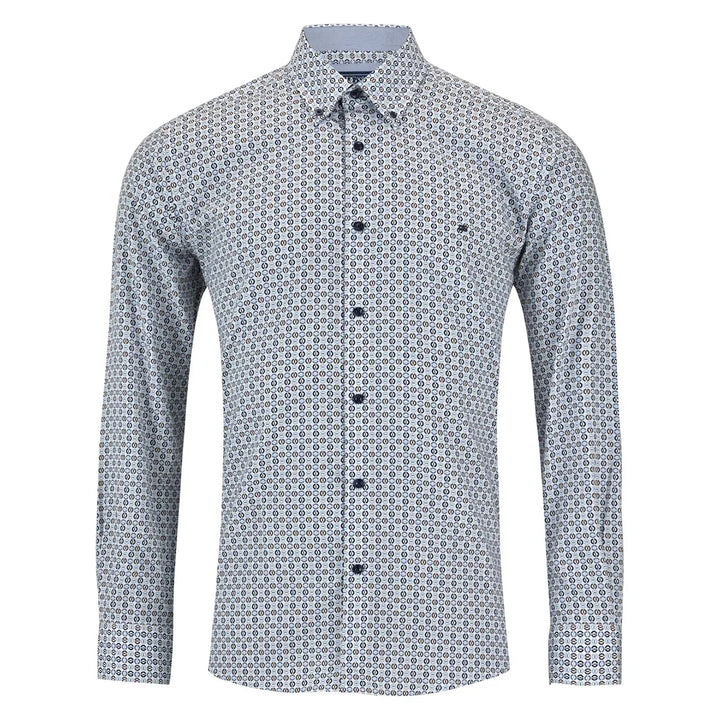 Patterned shirt on a white background