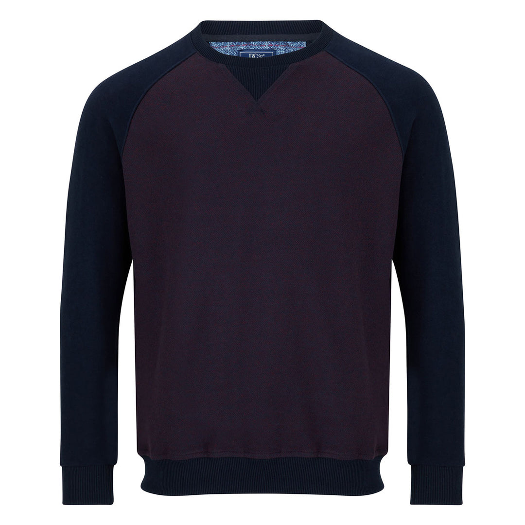 DG's Drifter 523-55148-69 Dark Red Crew Neck Sweatshirt - Baks Menswear Bournemouth