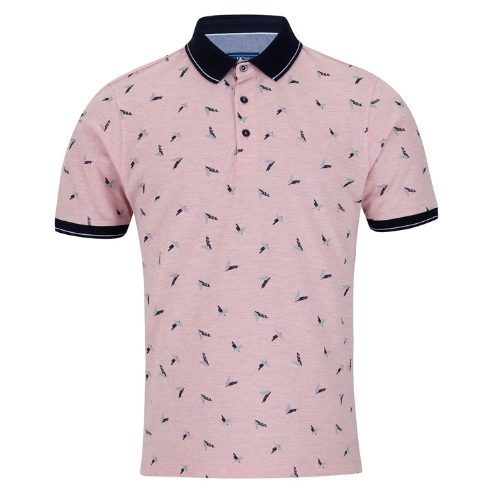 DG's Drifter 55193 62 Pink Short Sleeve Polo Shirt - Baks Menswear Bournemouth