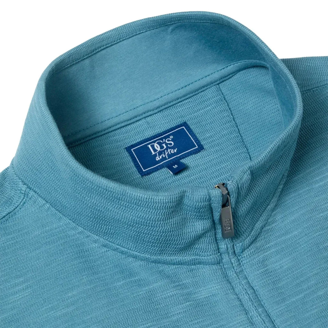 DG'S Drifter 55354 26 Blue Long Sleeve Mens Zip Neck Top