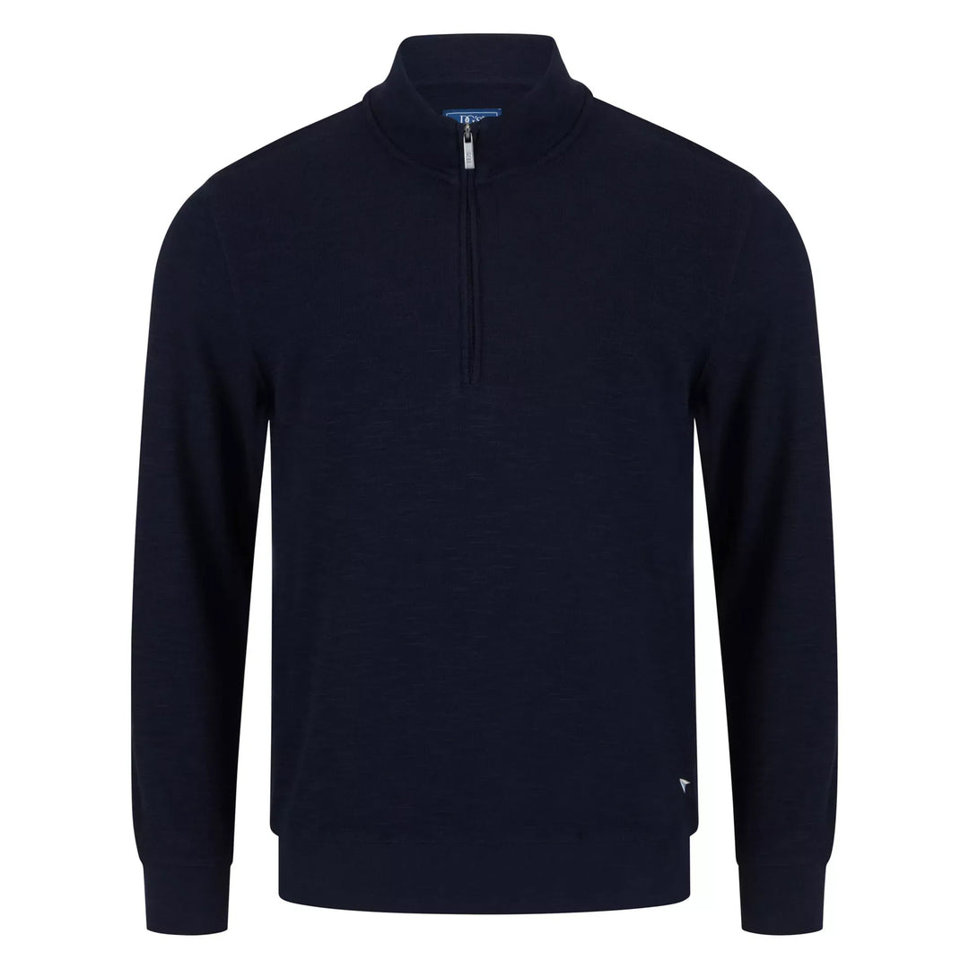 DG'S Drifter 55354 78 Navy Long Sleeve Mens Zip Neck Top