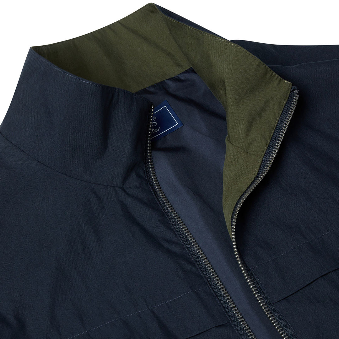 DG's Drifter Everette 80486 78 Navy Water Repellant Zip Front Jacket - Baks Menswear Bournemouth