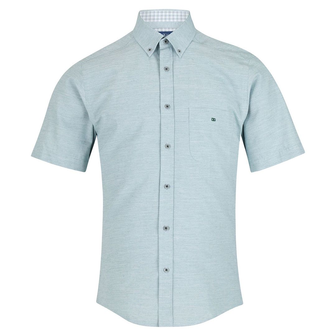 DG's Drifter Geneva 14601SS 33 Light Green Short Sleeve Shirt - Baks Menswear Bournemouth