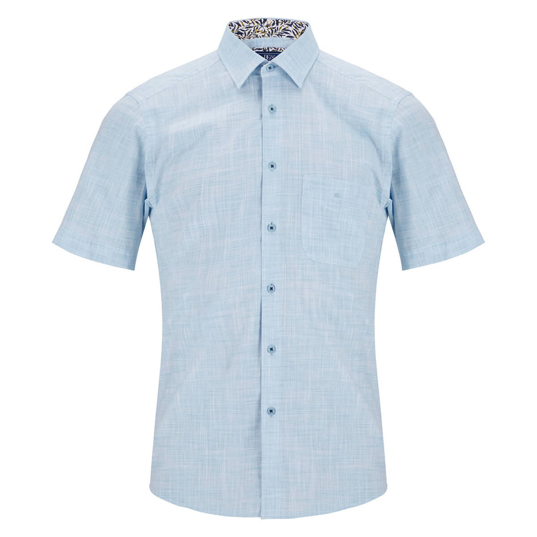 DG'S Drifter Giovanni 121-14501SS-21 Light Blue Short Sleeve Shirt - Baks Menswear Bournemouth