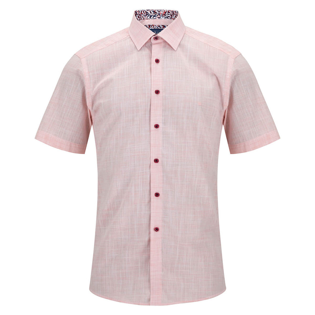 DG's Drifter Giovanni 121-14501SS-63 Pink Short Sleeve Shirt - Baks Menswear Bournemouth