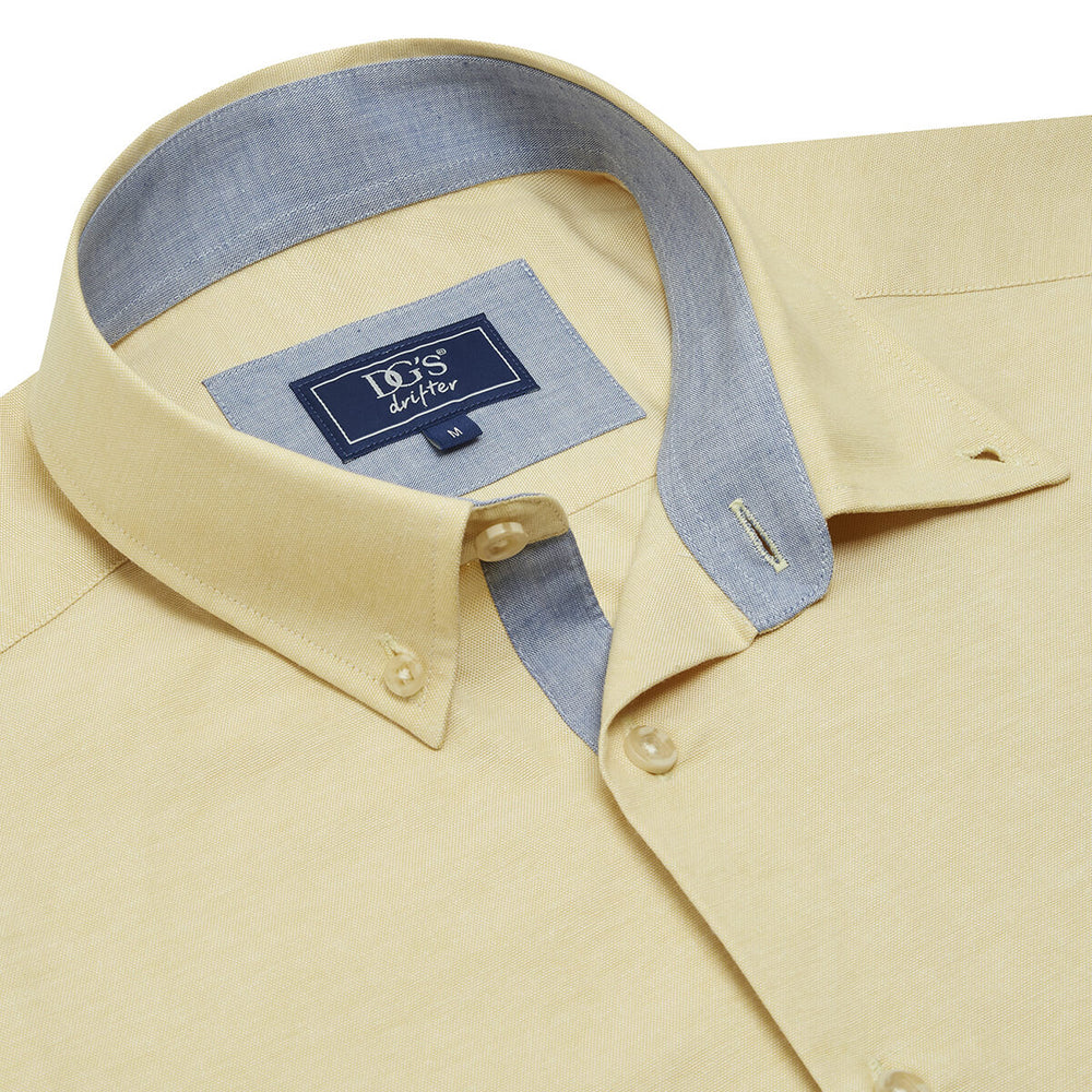 DG's Drifter Ivano 101-15178SS-52 Lemon Short Sleeve Shirt - Baks Menswear Bournemouth