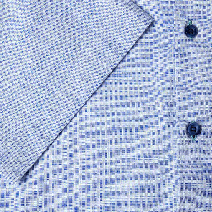 DG's Drifter Ivano 121-14501SS-27 Blue Short Sleeve Shirt - Baks Menswear Bournemouth
