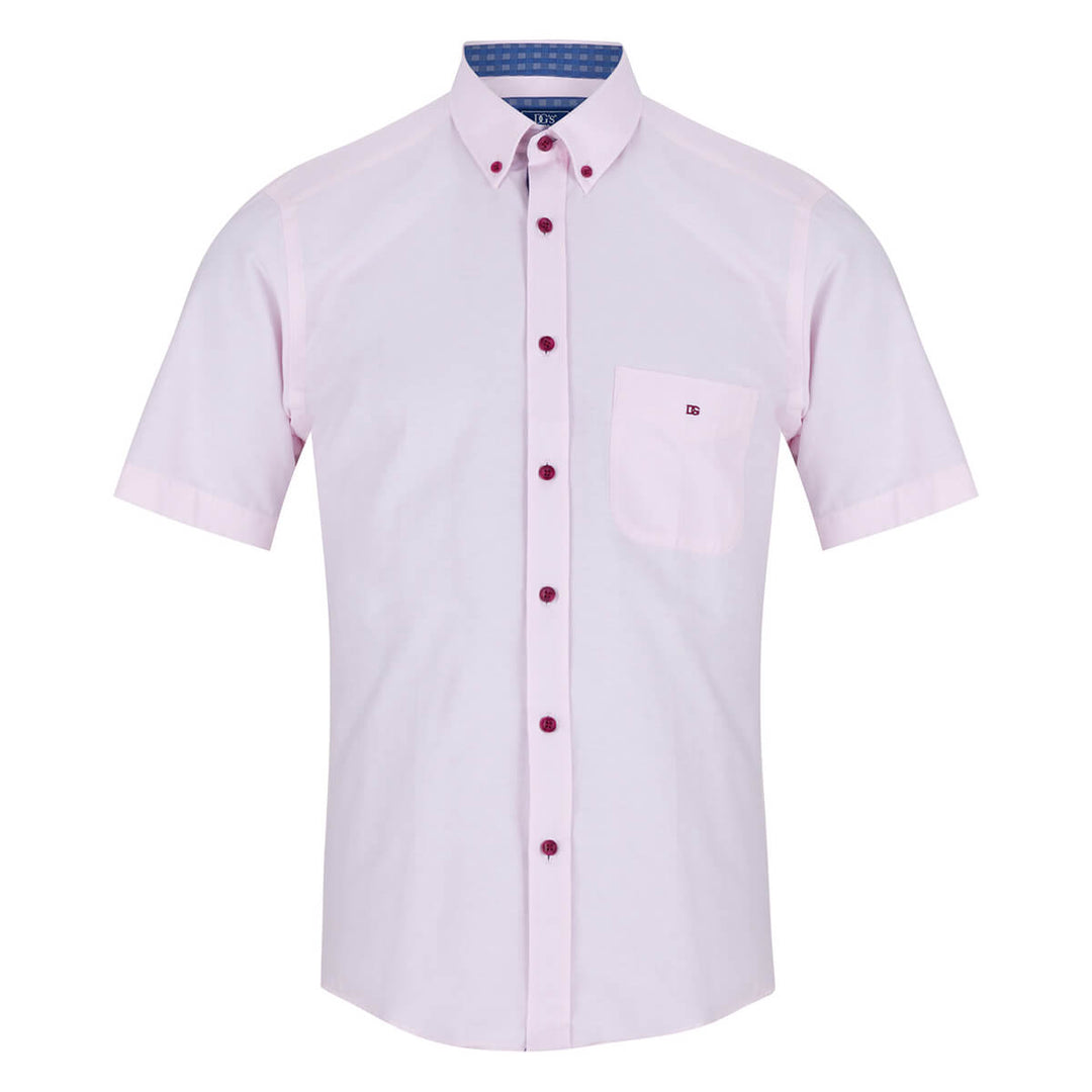 DG's Drifter Ivano 121-15178SS-60 Light Pink Short Sleeve Shirt - Baks Menswear Bournemouth