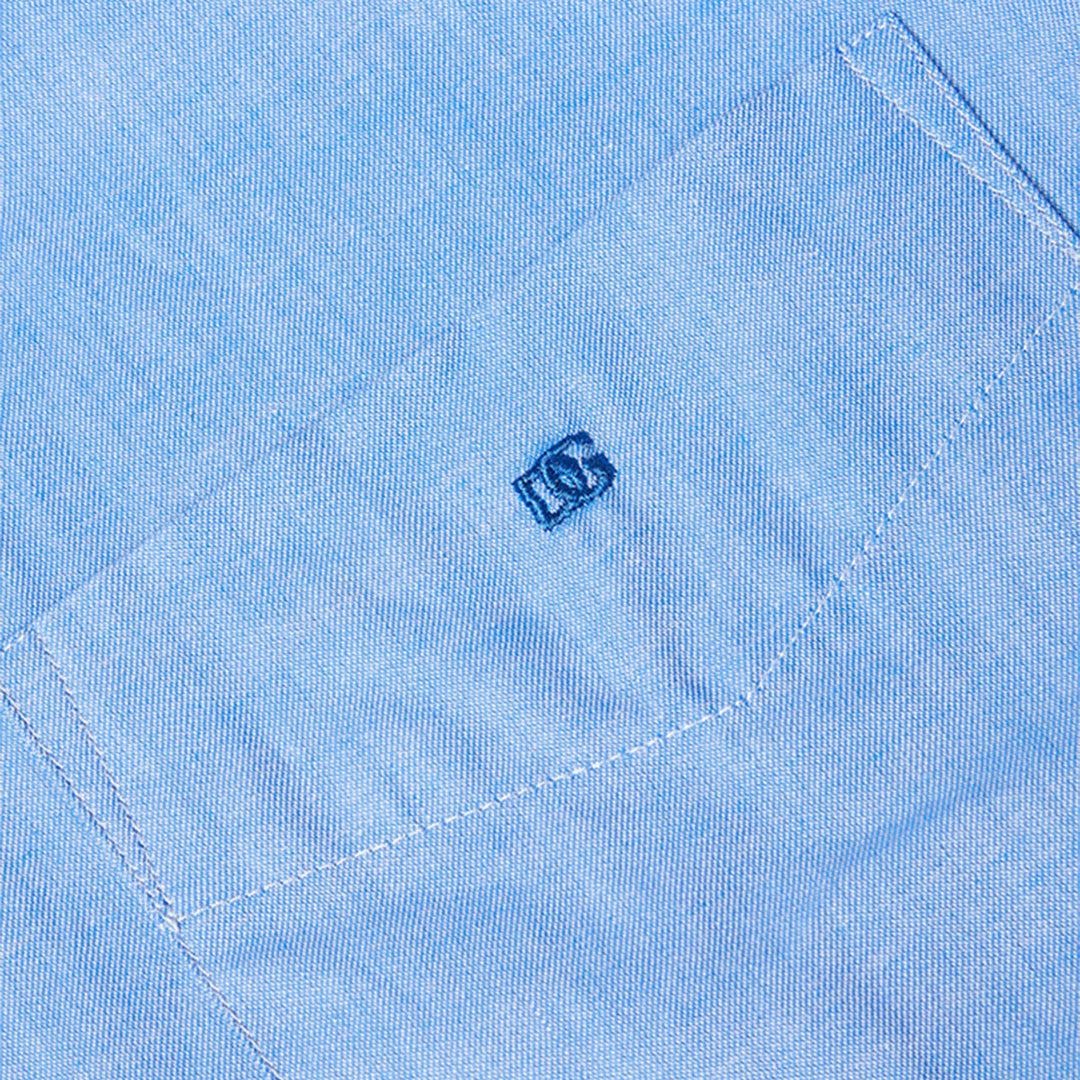 DG's Drifter Shirt Geneva Long Sleeve Casual Shirt Sky Blue 1-14540-23- Baks Menswear Bournemouth