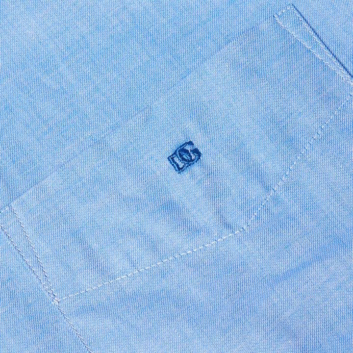 DG's Drifter Shirt Geneva Long Sleeve Casual Shirt Sky Blue 1-14540-23- Baks Menswear Bournemouth